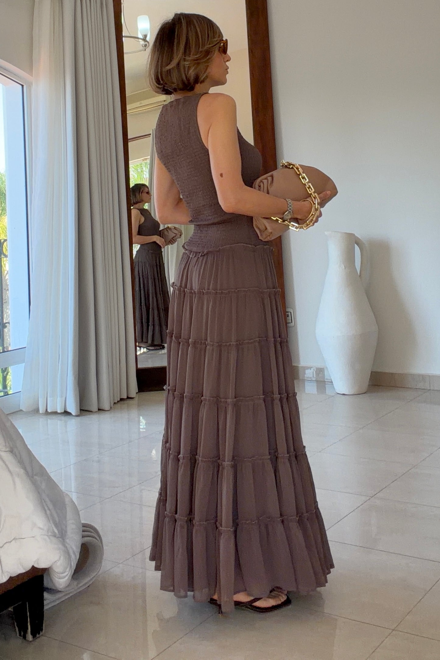 VESTIDO BUSTO FRUNCIDO