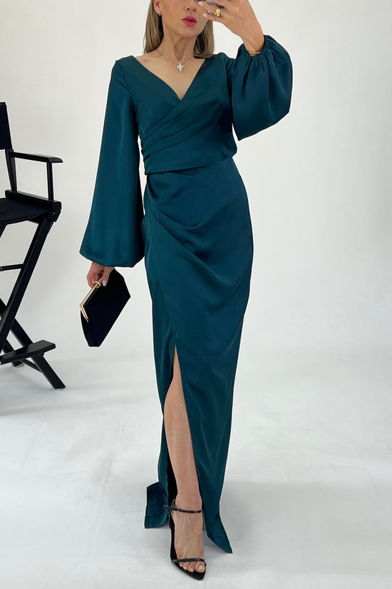 VESTIDO MANGA OBISPO