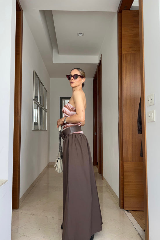 VESTIDO LINEAS & CINTURON