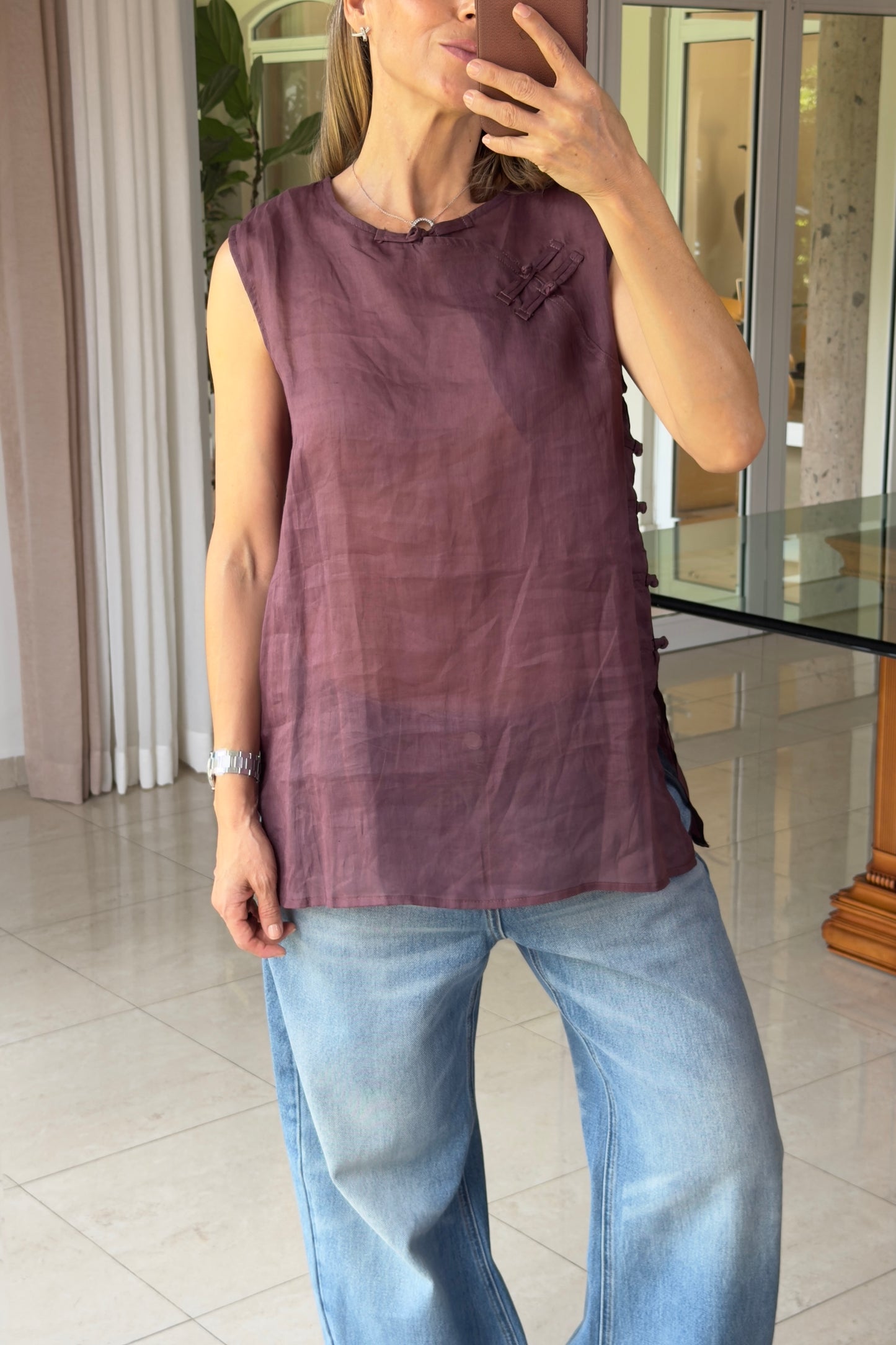BLUSA DETALLES COSTADOS