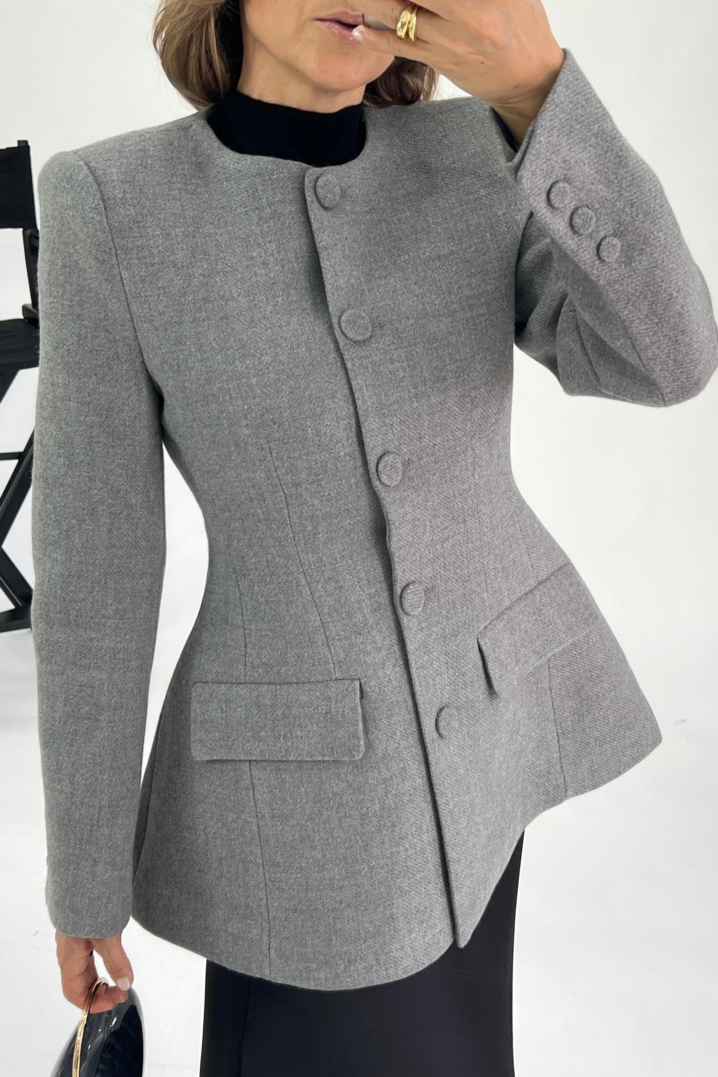 FITTED COAT WITH WAIST