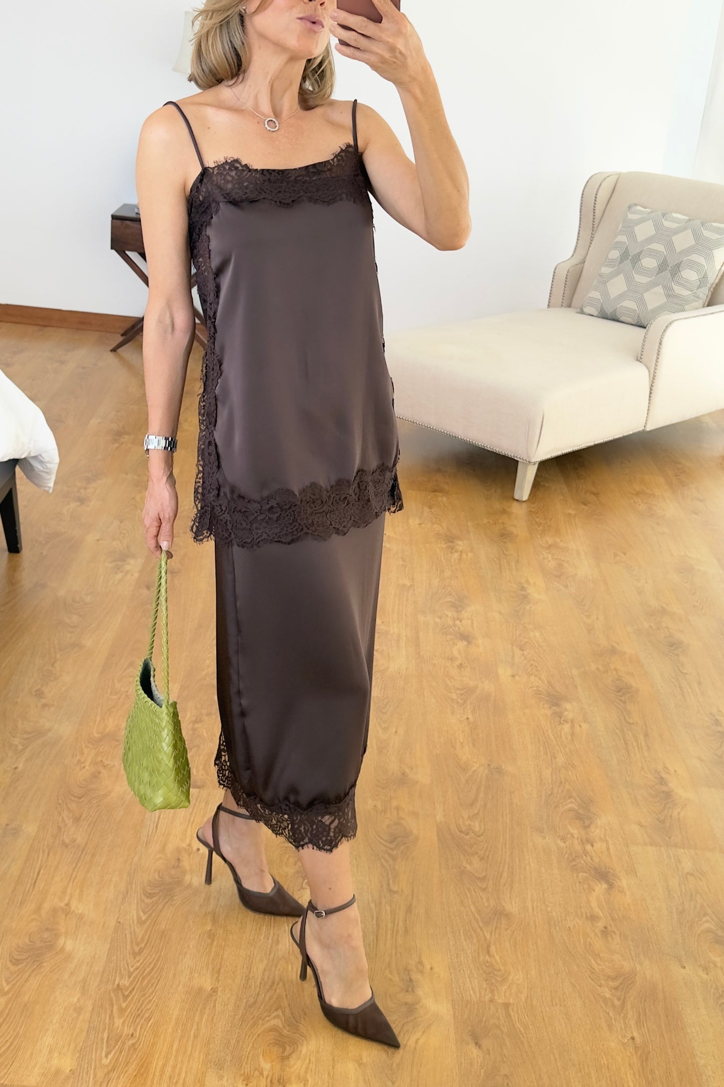 SET SATIN & ENCAJE