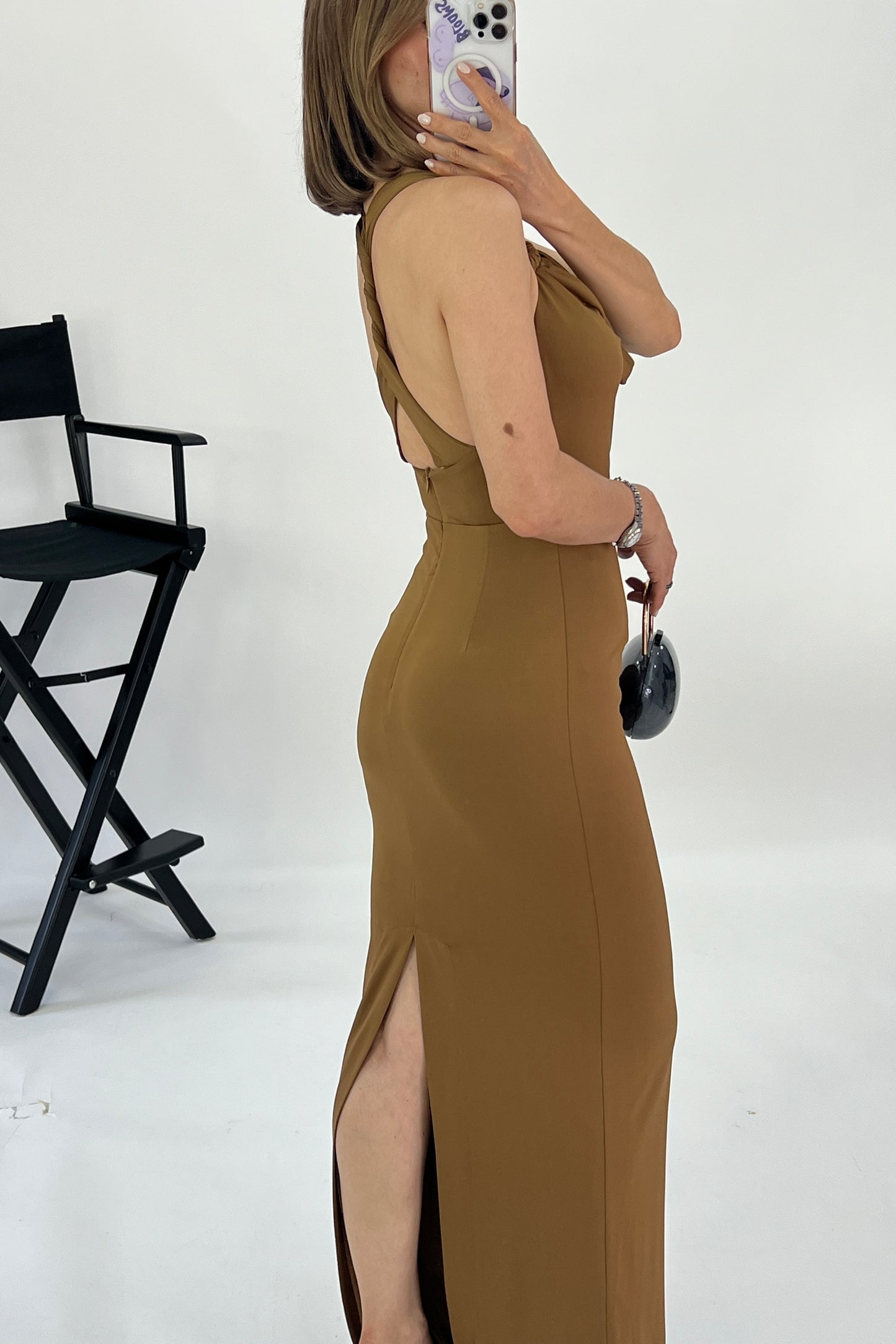 VESTIDO DETALLE DORADO