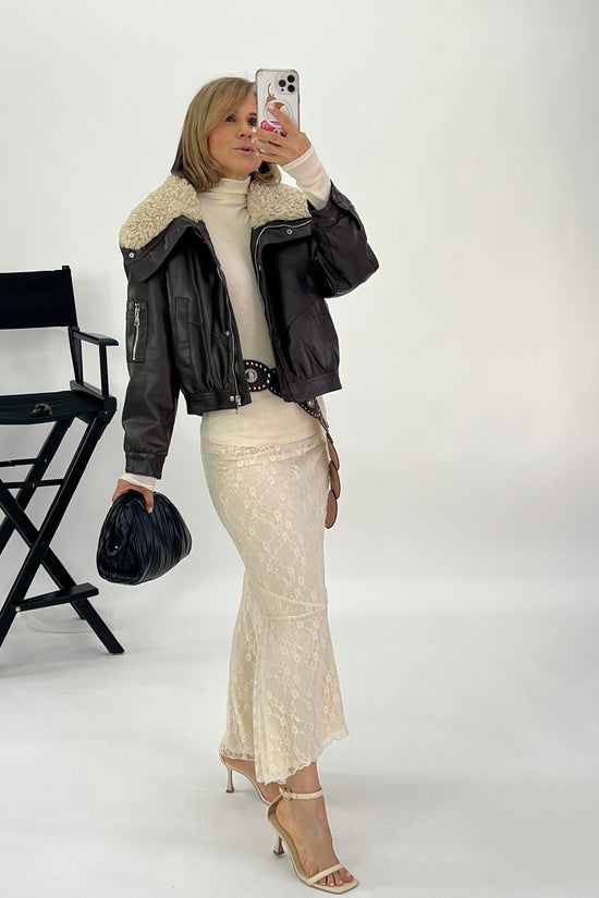 SHEEPSKIN-EFFECT JACKET