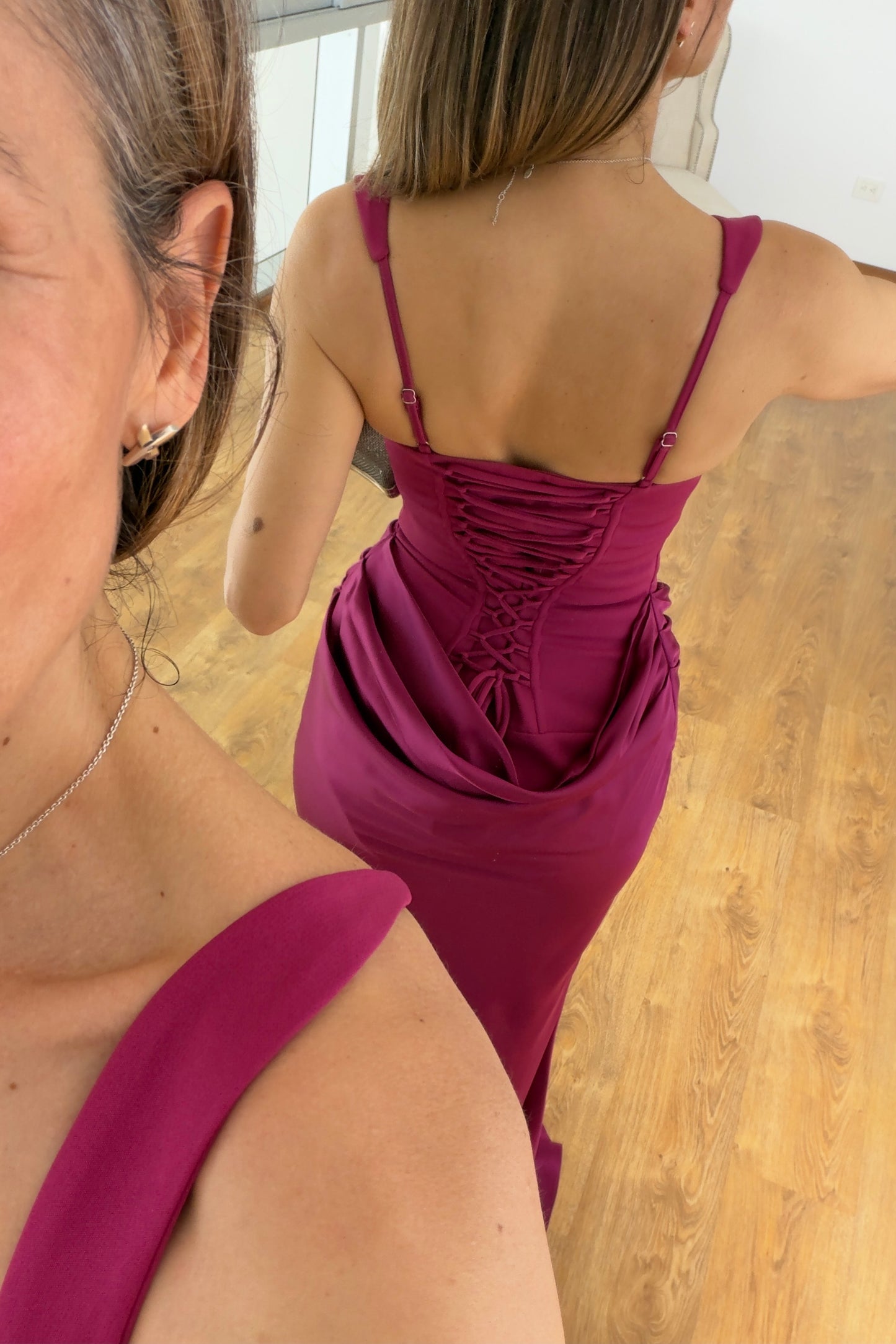 VESTIDO DRAPEADO & CORSET