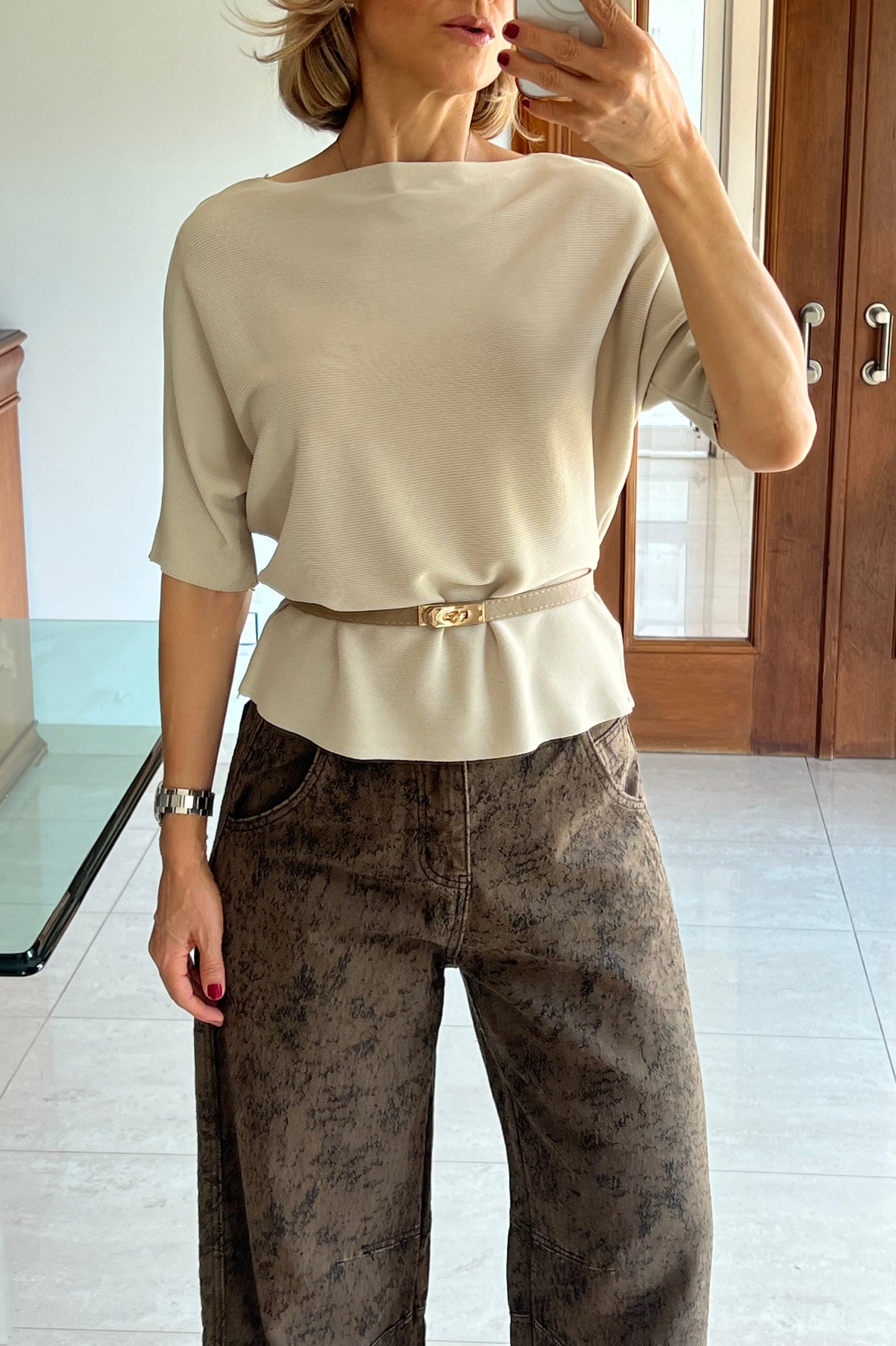 BLUSA CINTURON