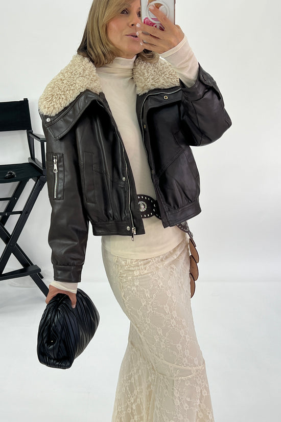 SHEEPSKIN-EFFECT JACKET