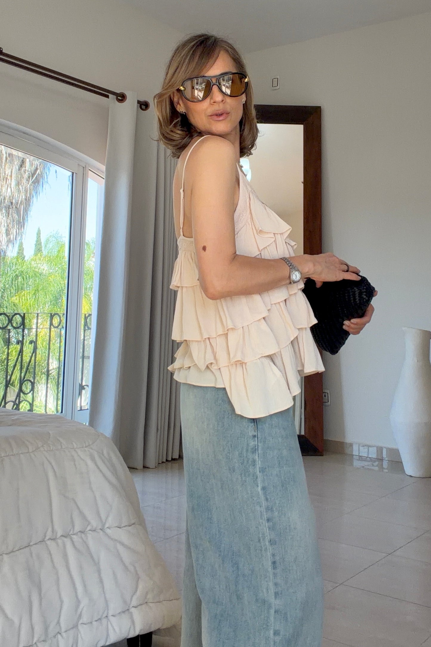 BLUSA CAPAS OLANES