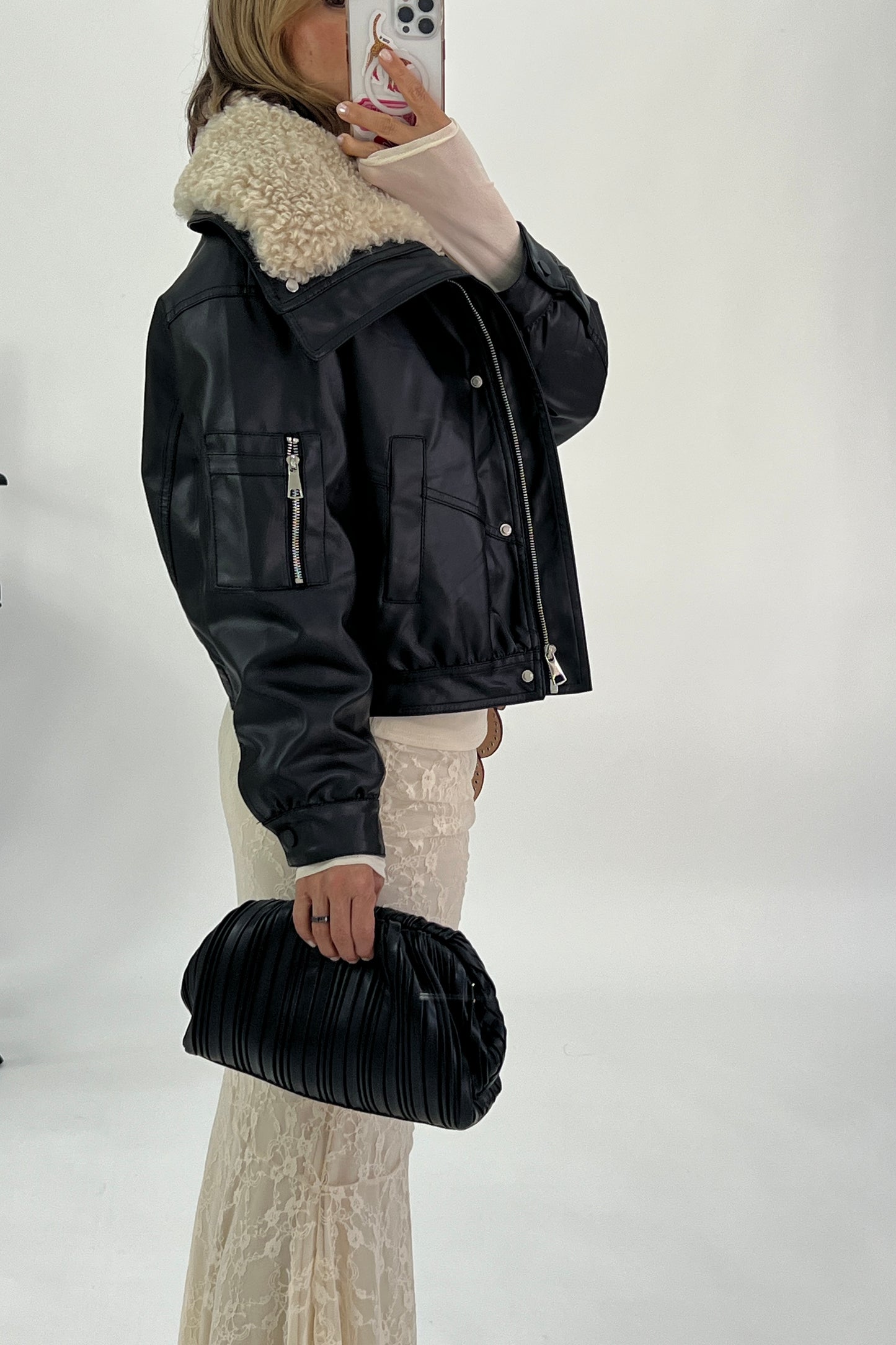 SHEEPSKIN-EFFECT JACKET