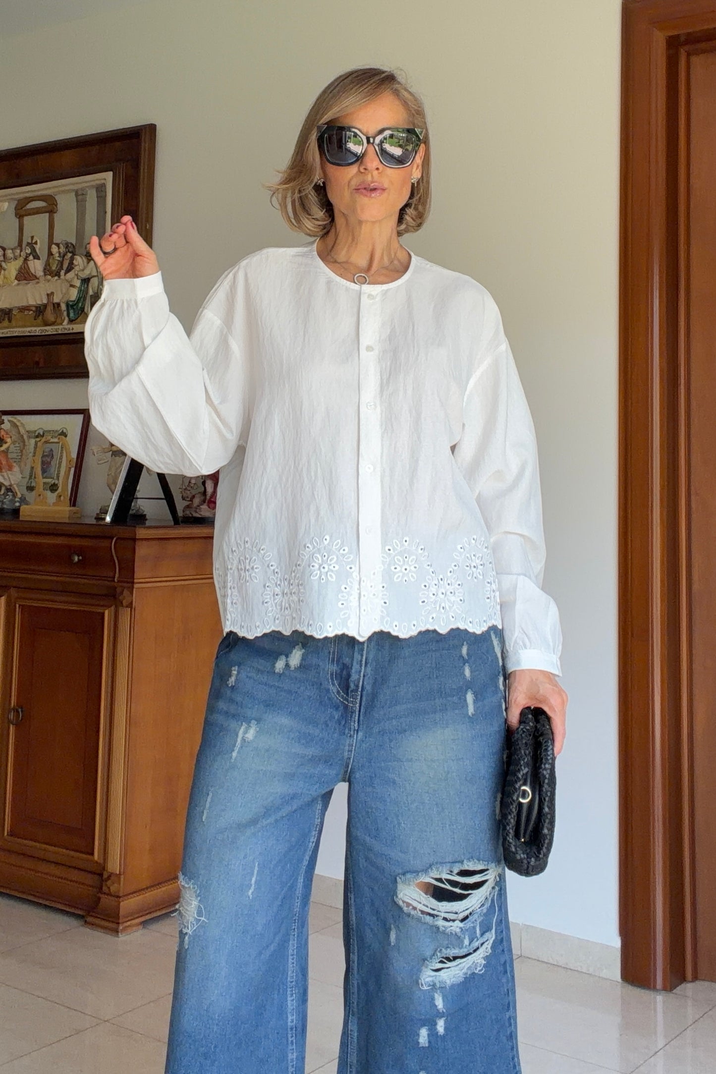 BLUSA DISEÑO BORDADO