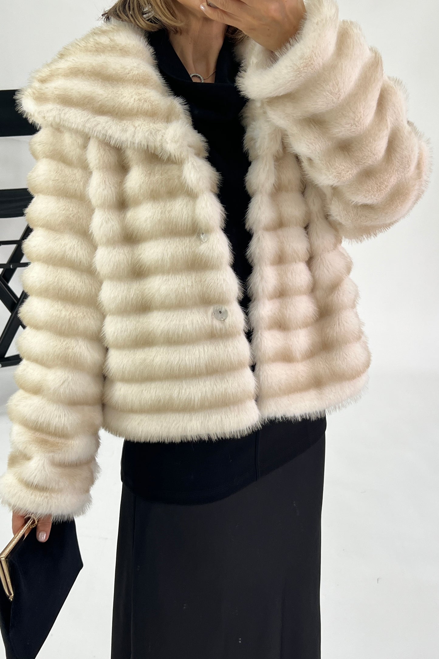 SYNTHETIC FUR COAT