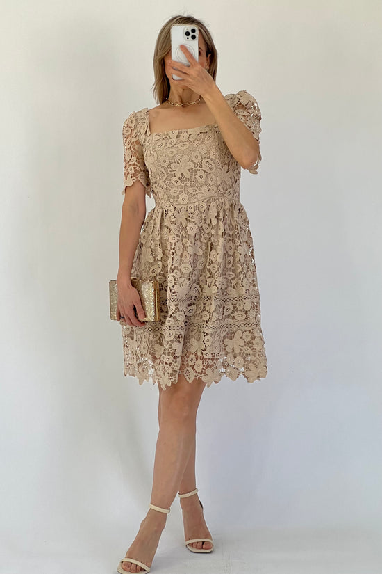 VESTIDO CROCHET ESCOTE CUADRADO