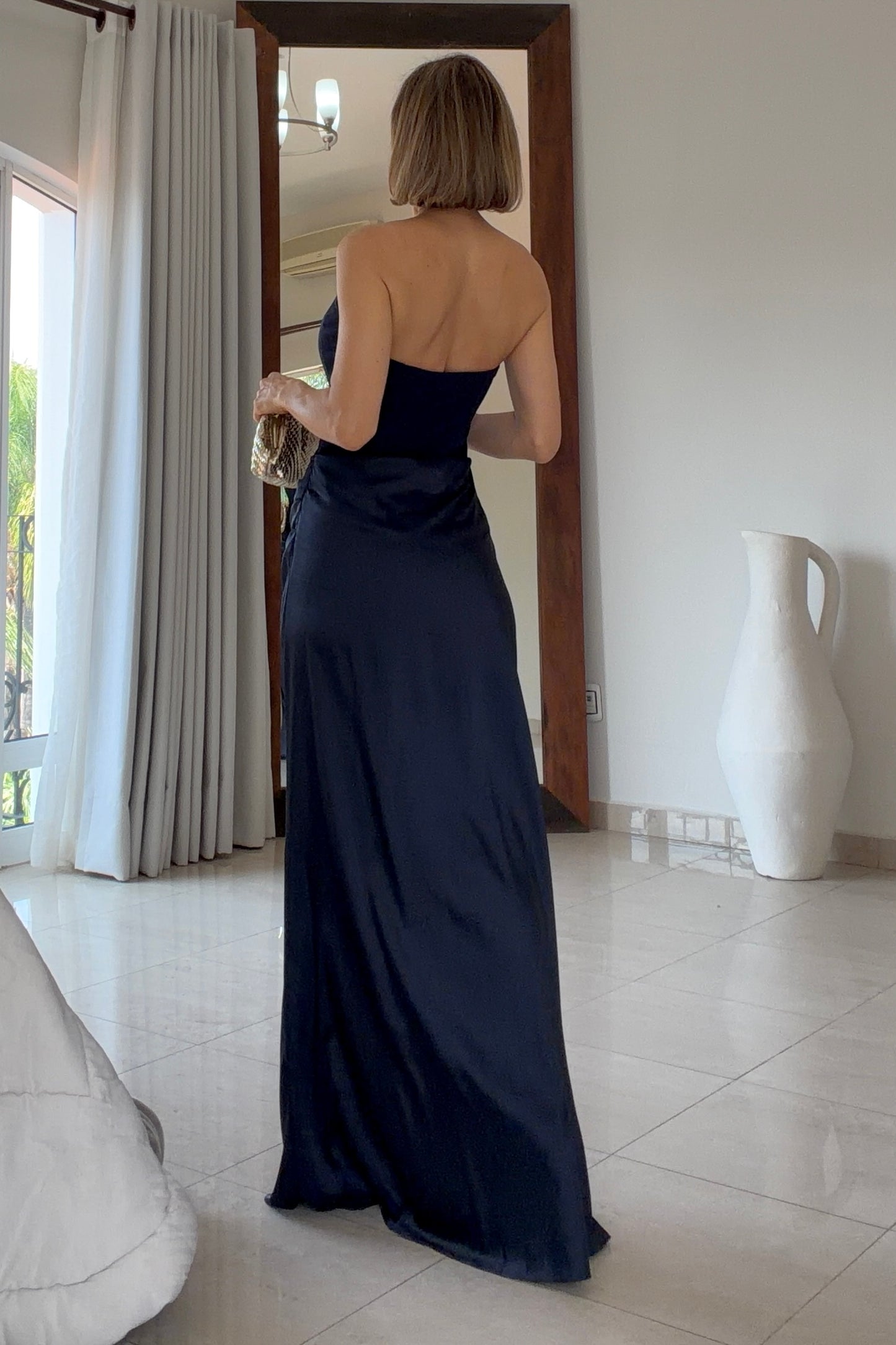 VESTIDO AJUSTADO & SATIN