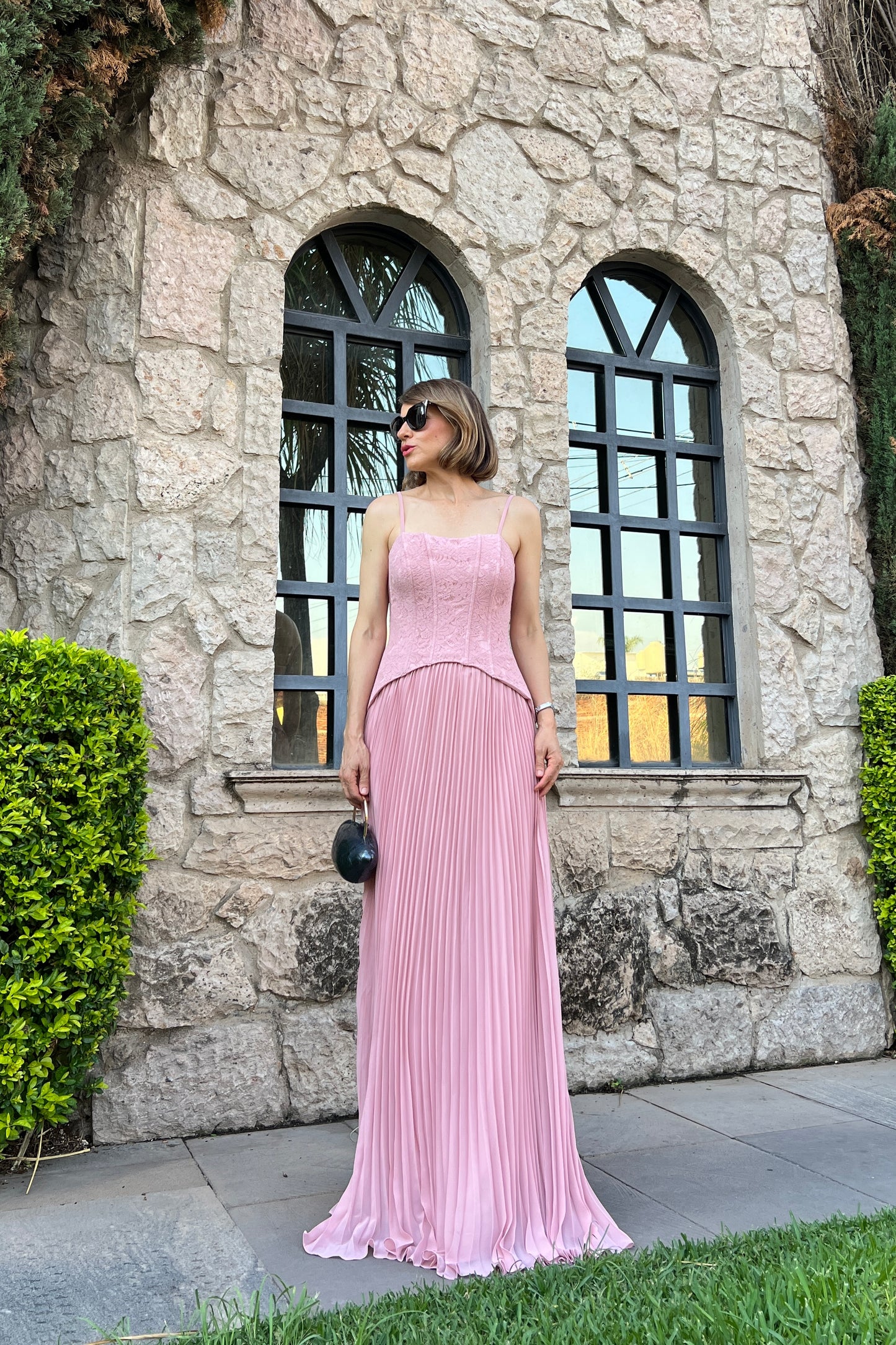 VESTIDO BUSTIER & PLISADO