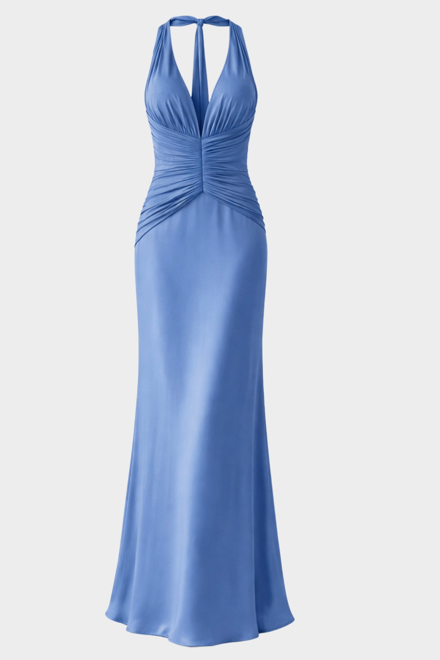VESTIDO SATIN & PLISADO