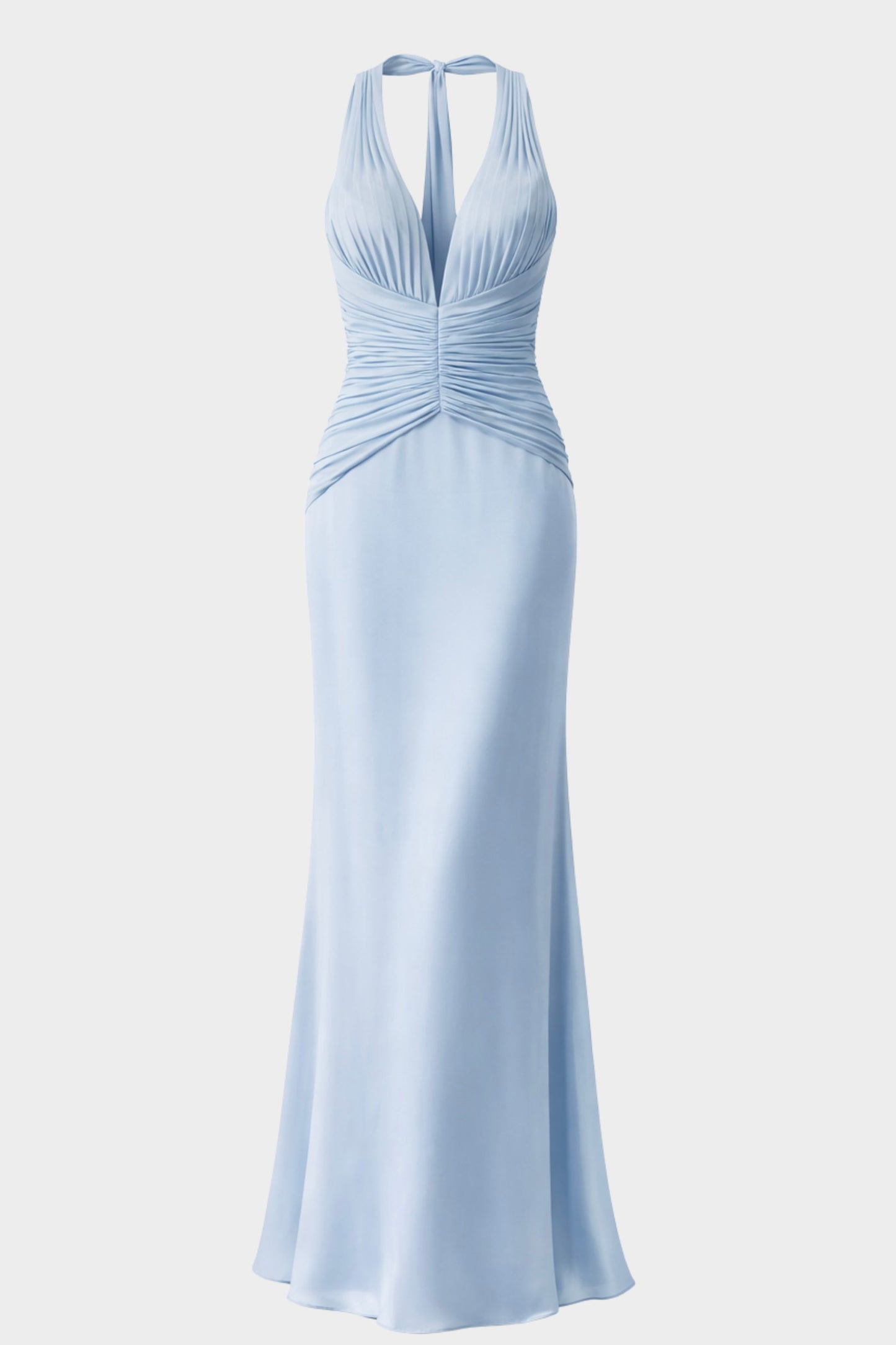 VESTIDO SATIN & PLISADO