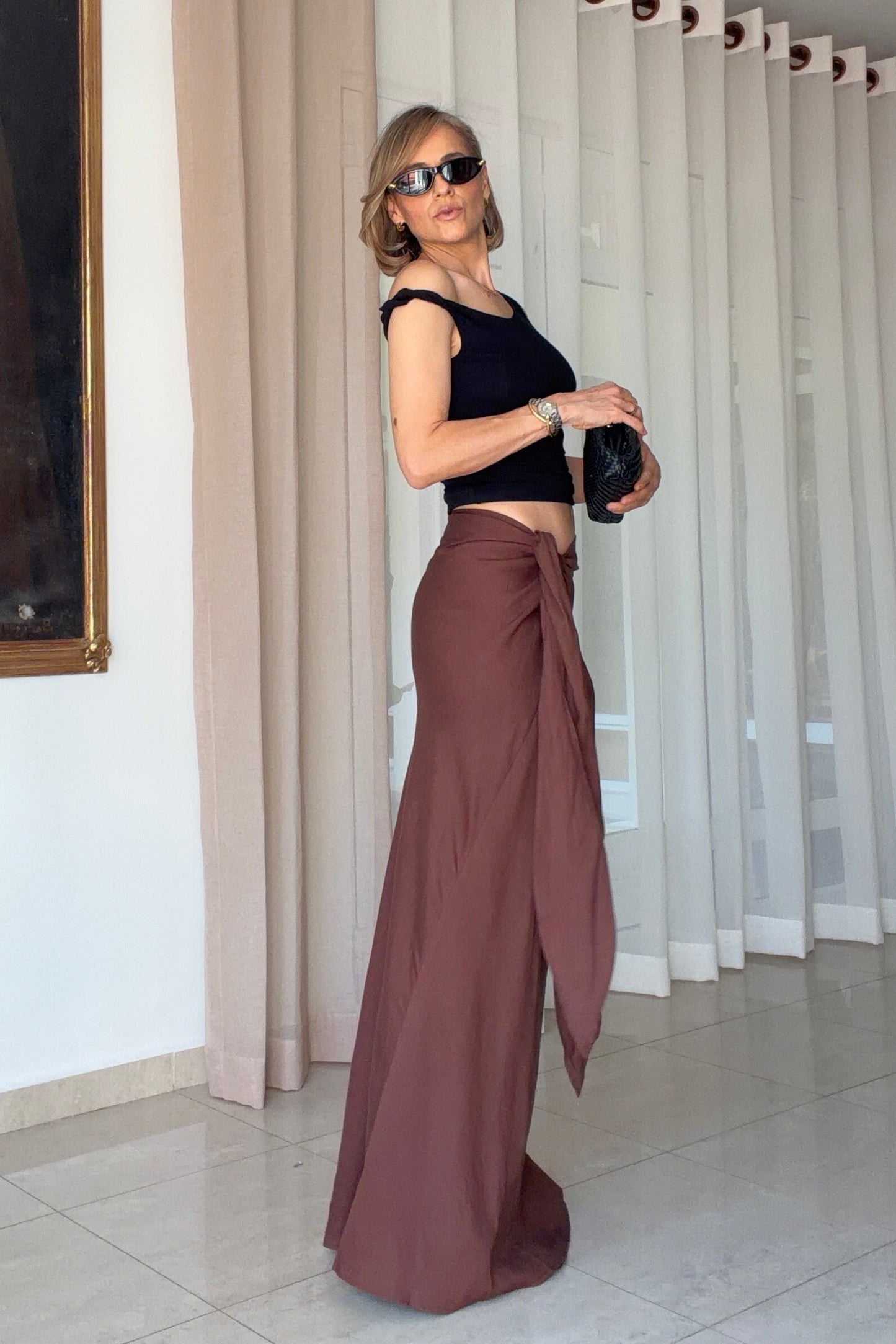 FALDA ANUDADO