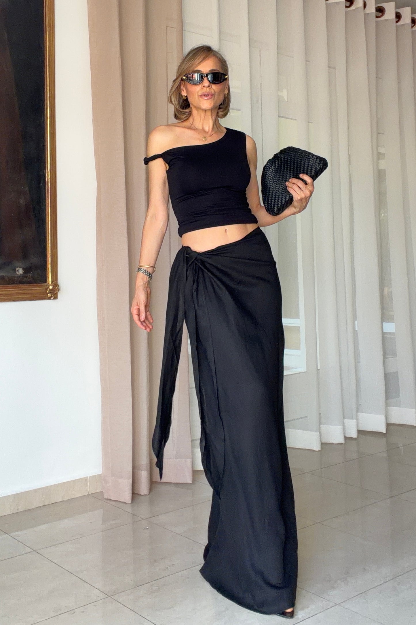 FALDA ANUDADO