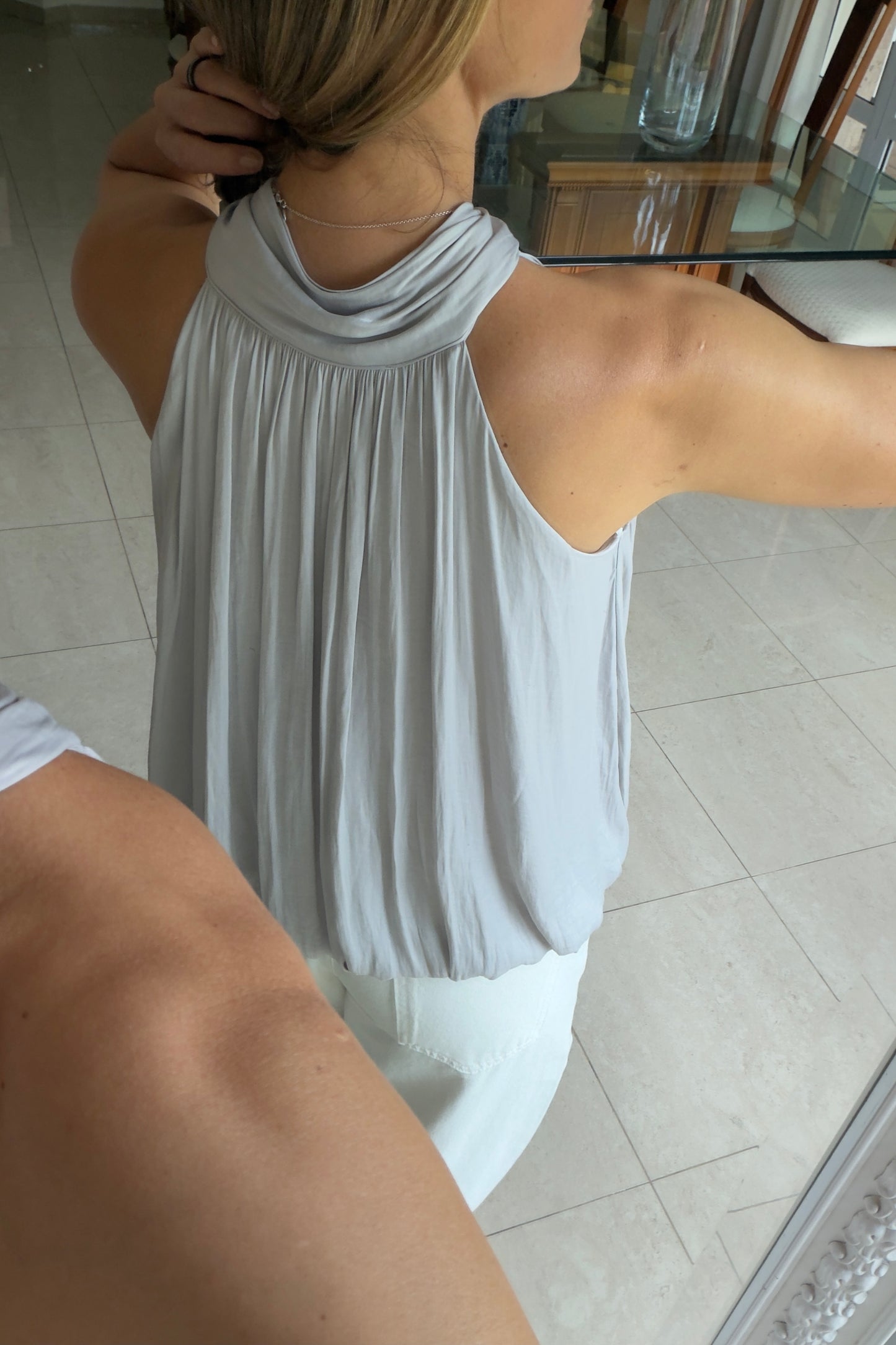 BLUSA SATINADA