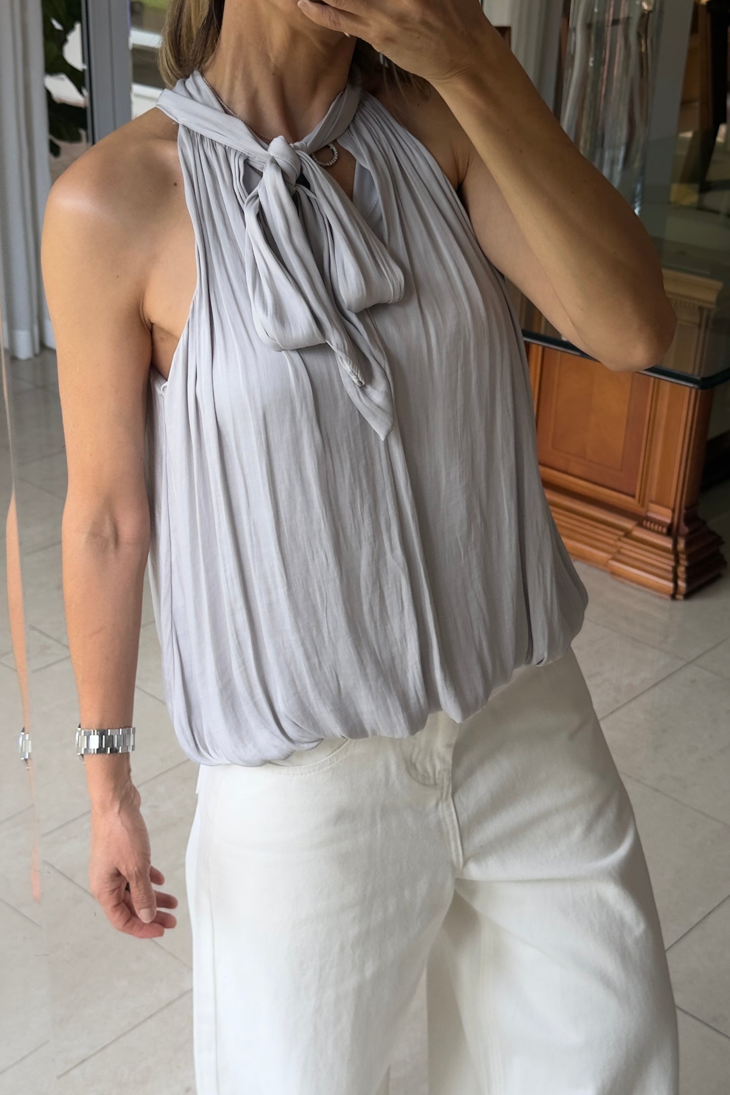BLUSA SATINADA