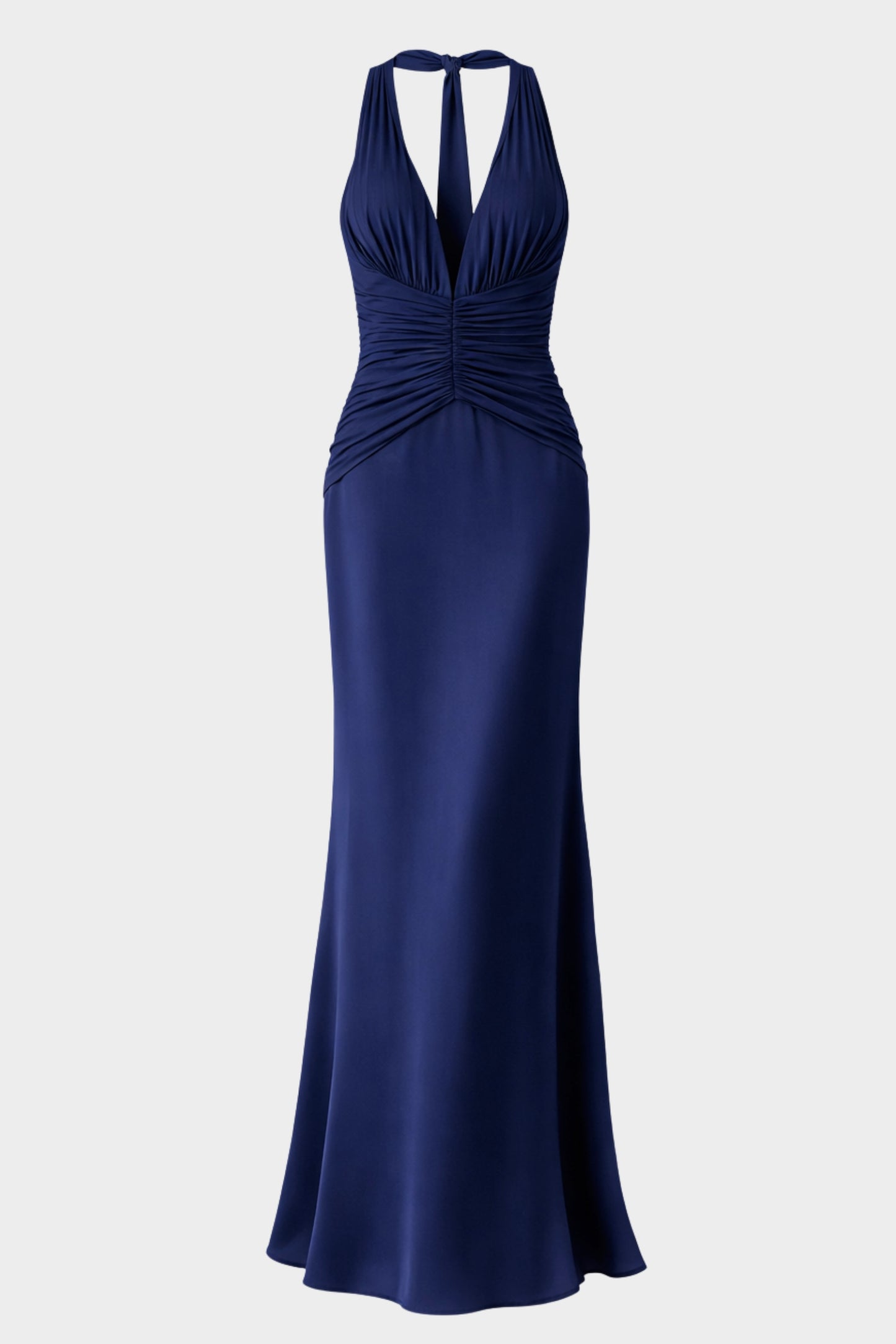 VESTIDO SATIN & PLISADO