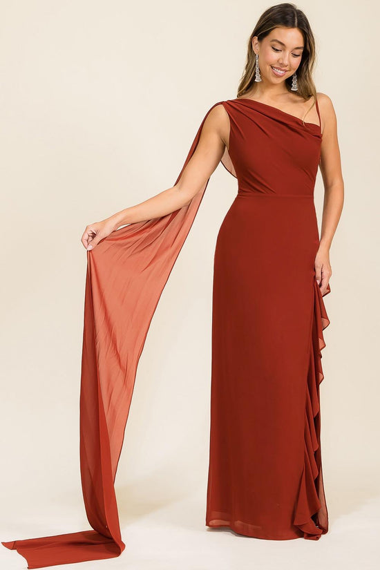 VESTIDO DETALLE HOMBRO