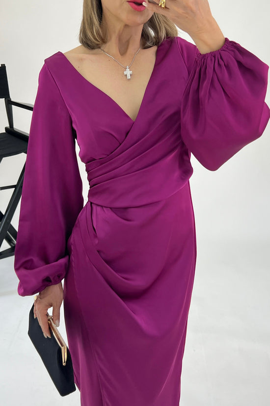 VESTIDO MANGA OBISPO