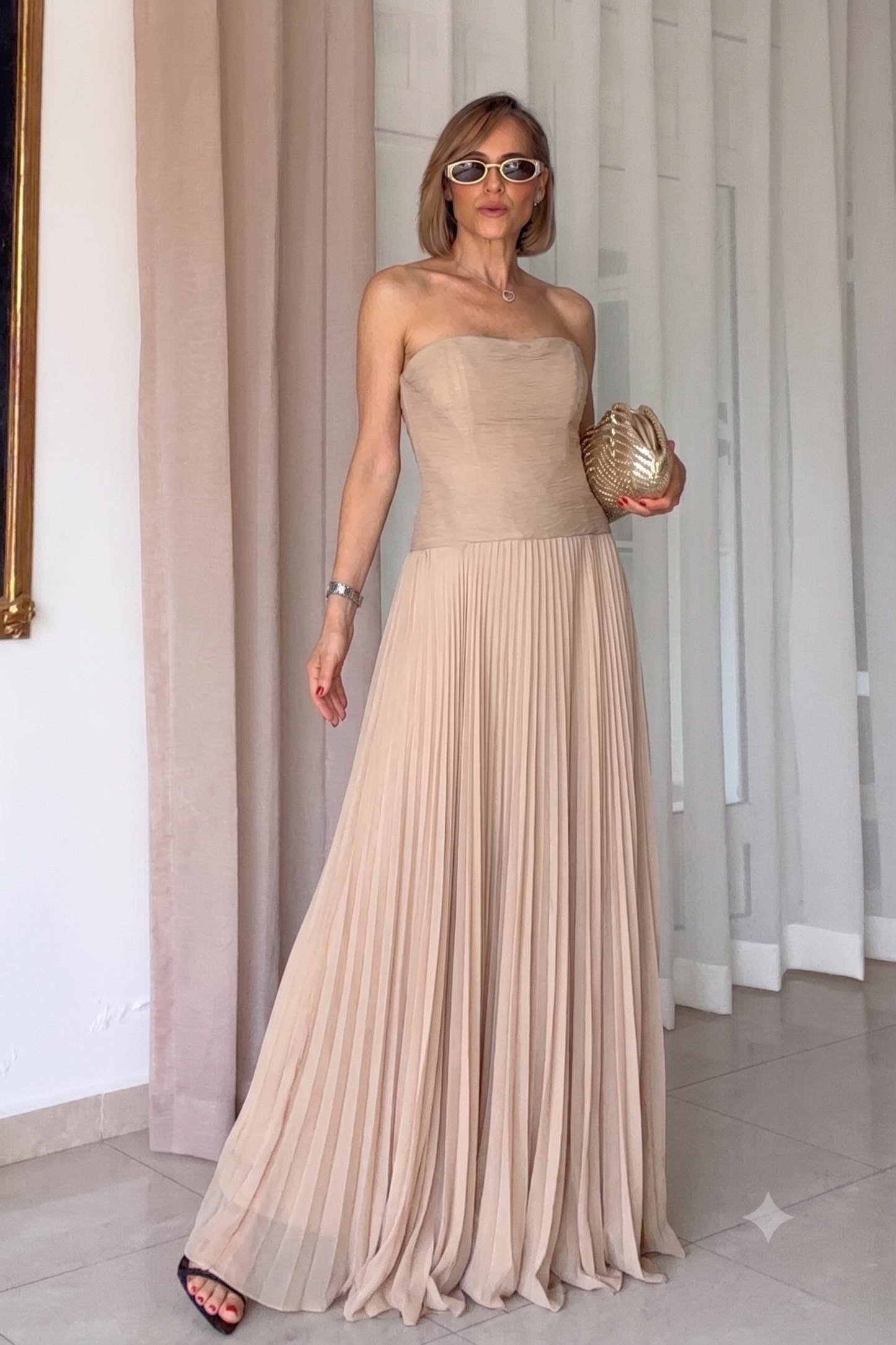 VESTIDO AJUSTADO & PLISADO