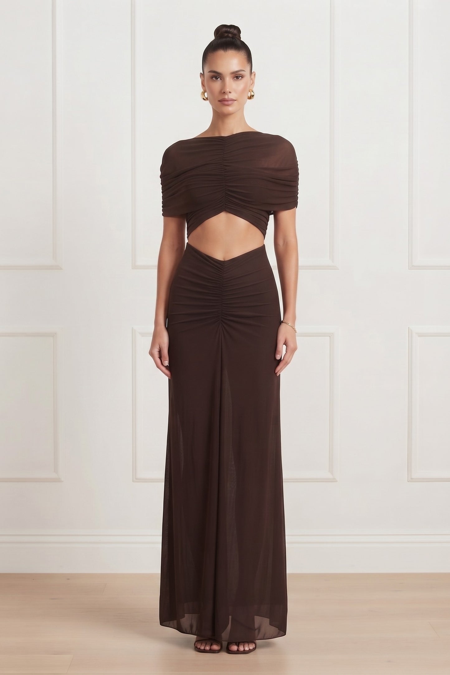 VESTIDO MESH CUT OUT