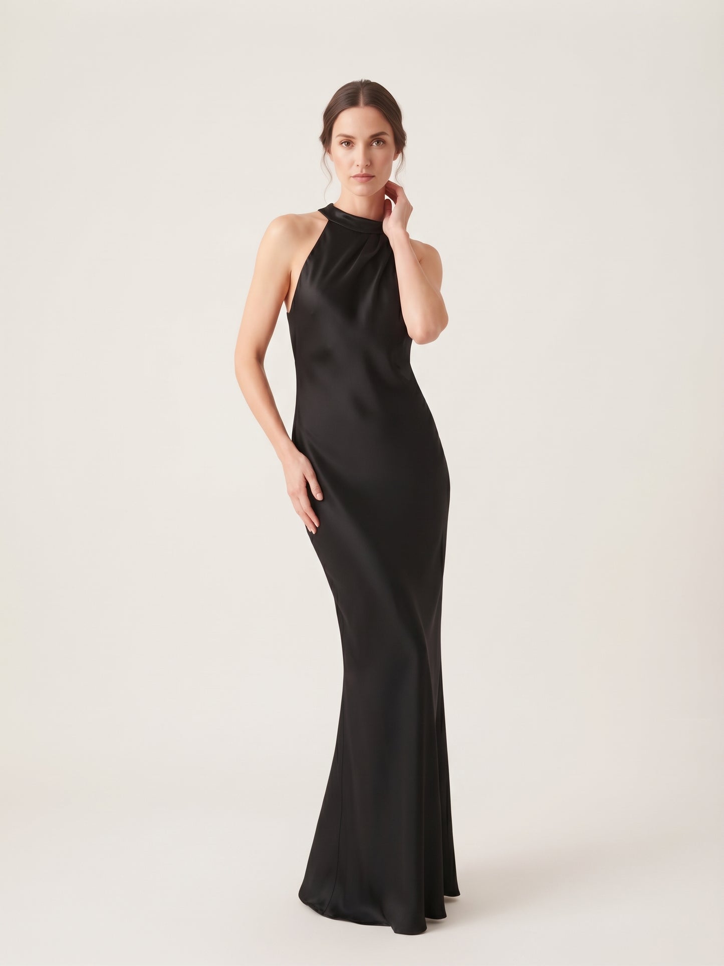 VESTIDO DRAPEADO ESPALDA