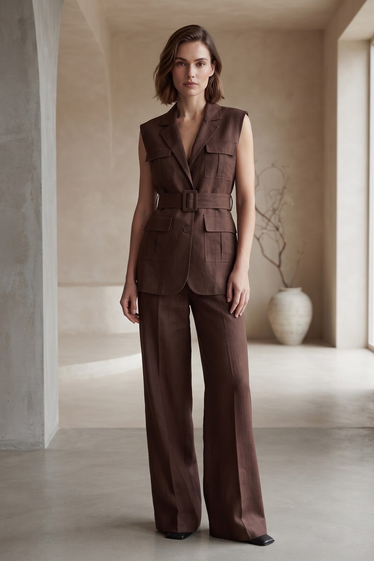 VEST SET UNICOLOR