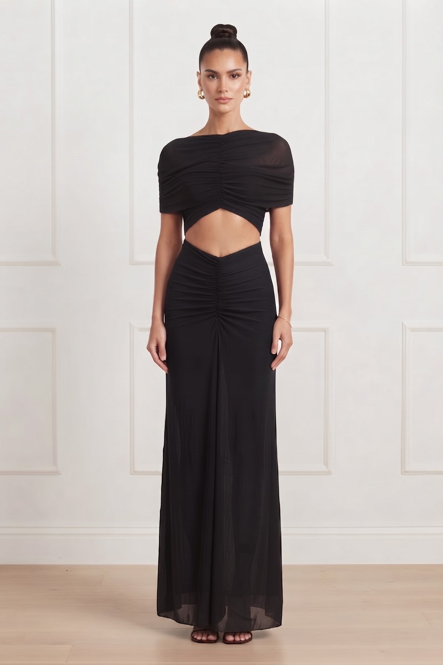 VESTIDO MESH CUT OUT