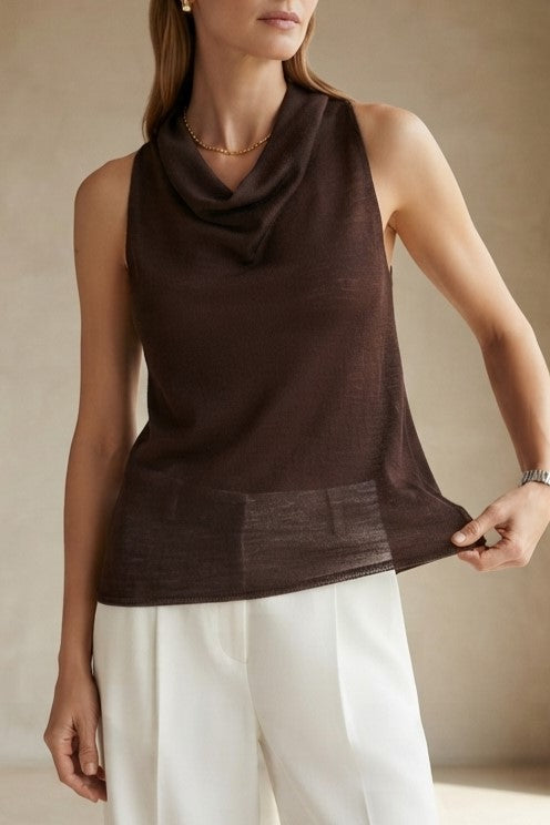 BLUSA CUELLO DRAPEADO