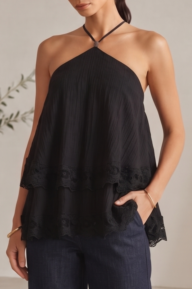 BLUSA CAPAS & ENCAJE