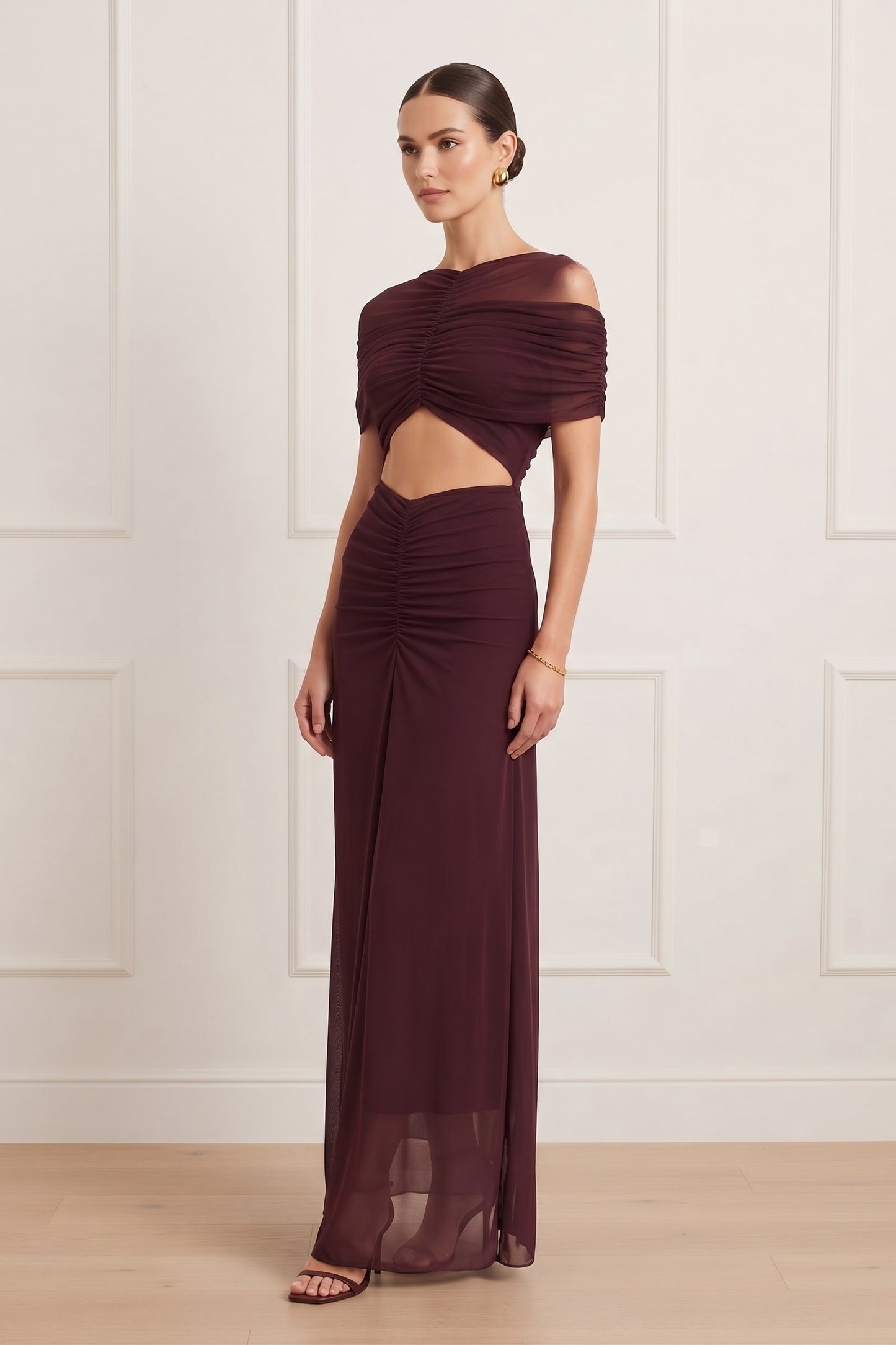 VESTIDO MESH CUT OUT