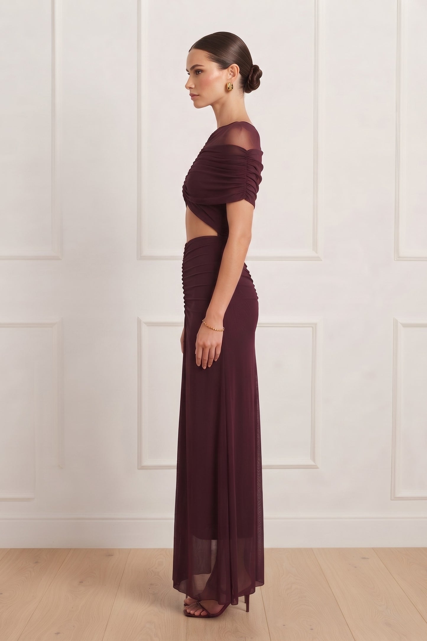VESTIDO MESH CUT OUT