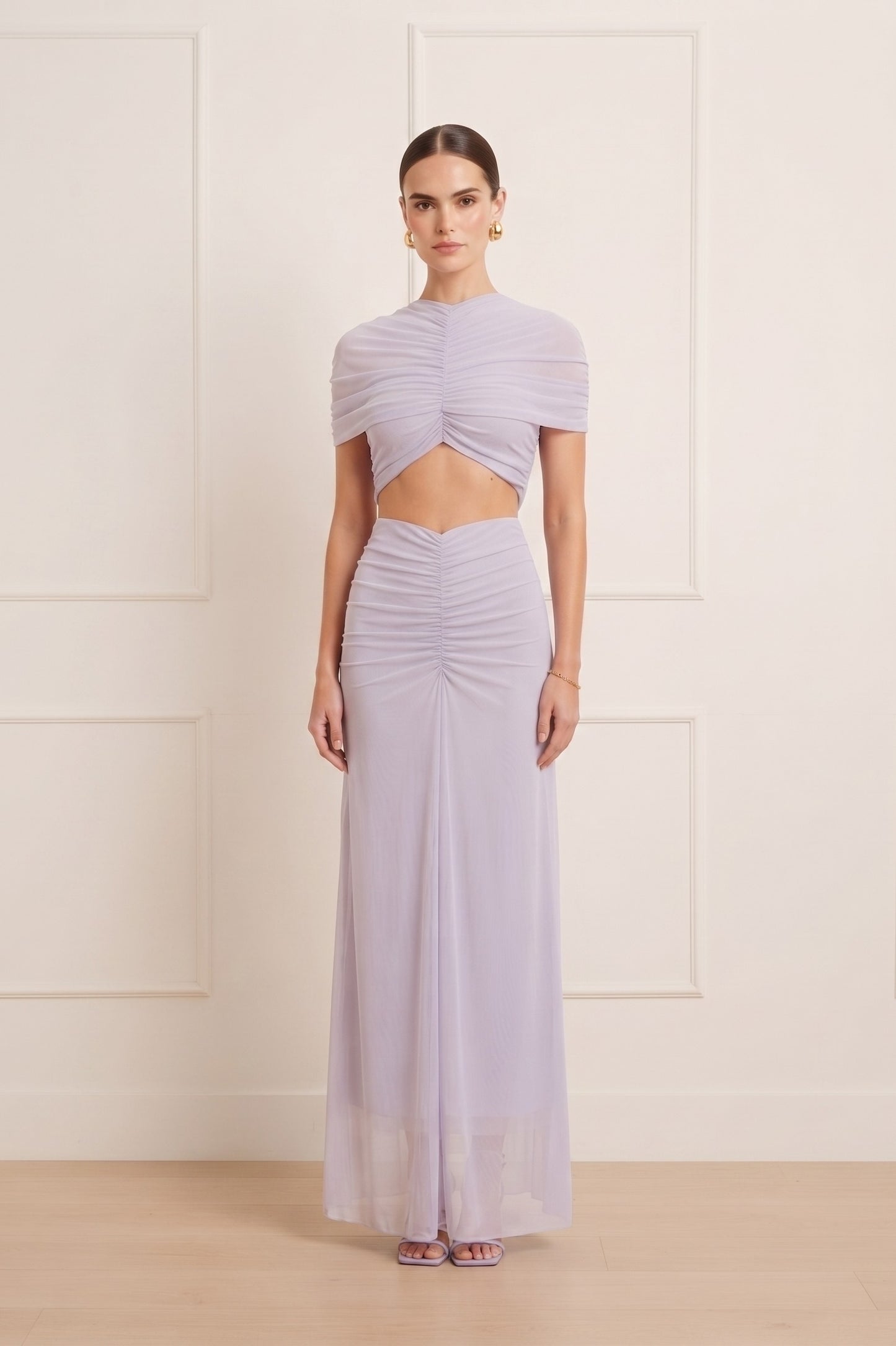 VESTIDO MESH CUT OUT