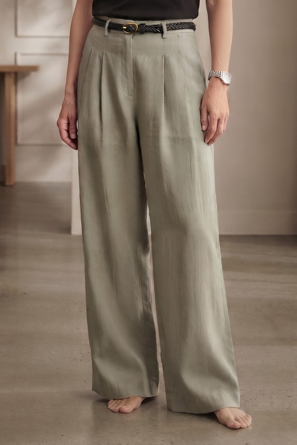PANTALÓN CINTÓ TRENZADO