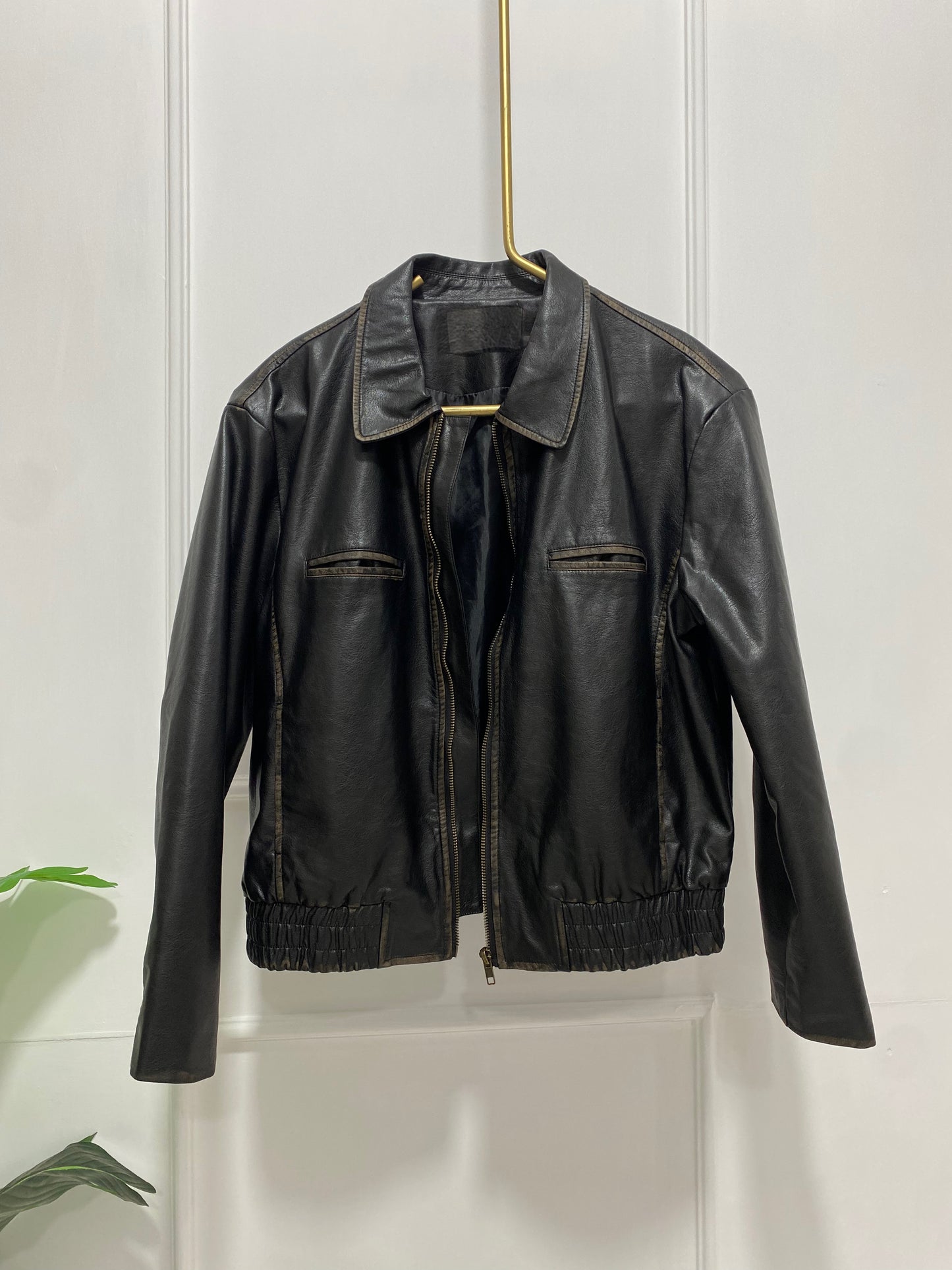 CHAQUETA EFECTO PIEL