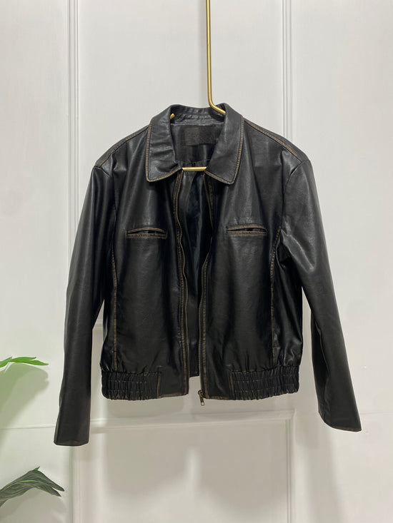 CHAQUETA EFECTO PIEL