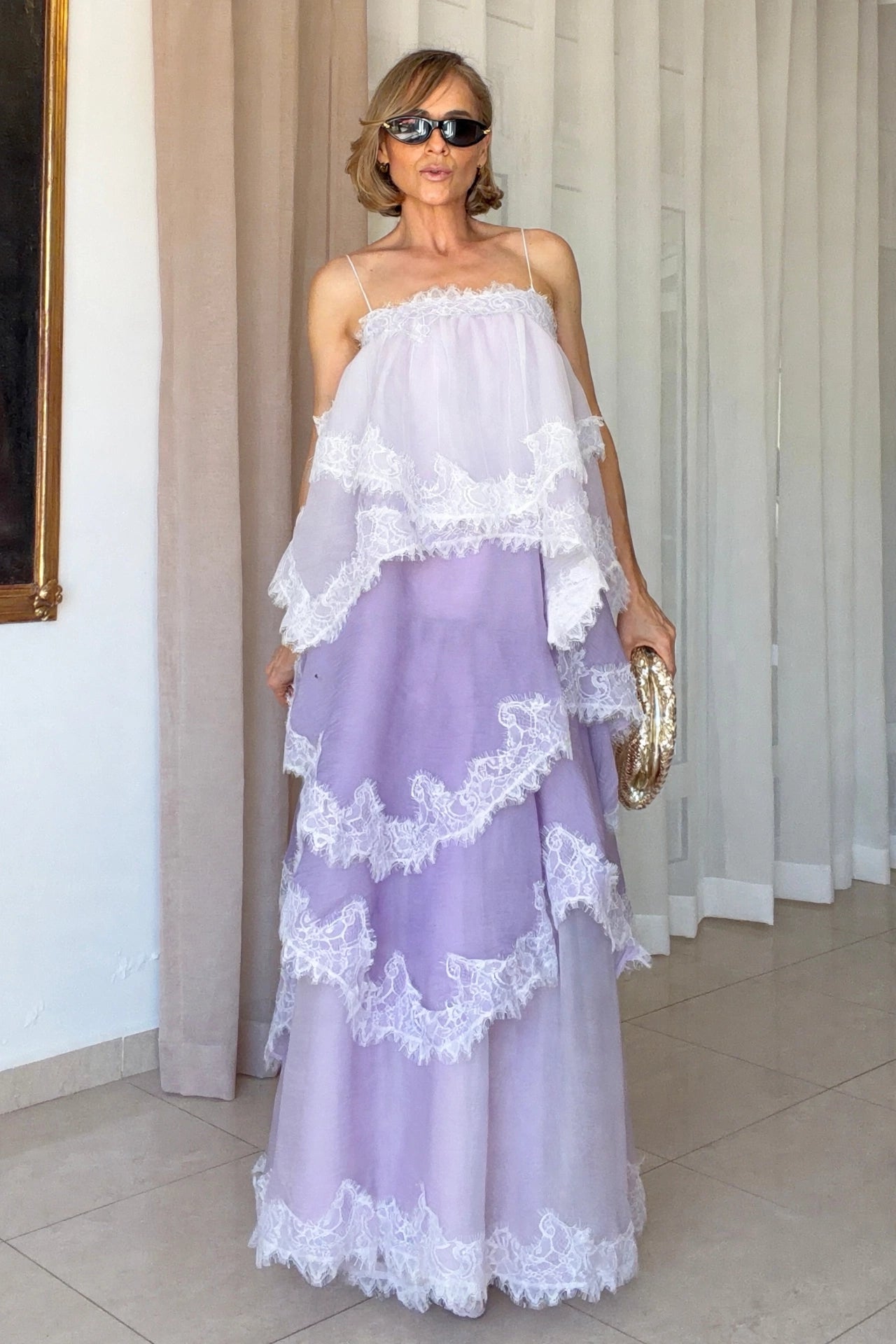 VESTIDO CAPAS & ENCAJE