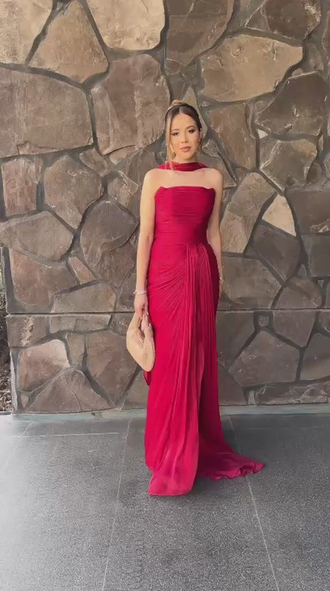 Load and play video in Gallery viewer, STRAPLESS &amp;amp; CORSET DRESS
