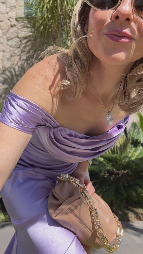 Load and play video in Gallery viewer, DRAPED BUST DRESS
