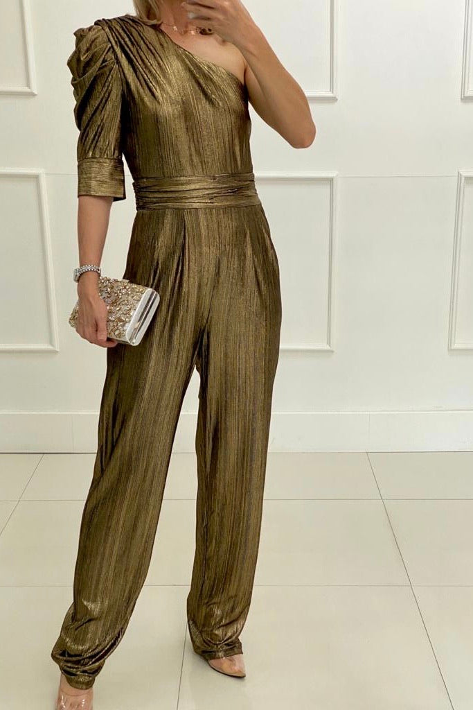 Load image into Gallery viewer, METALLIC JUMPSUIT
