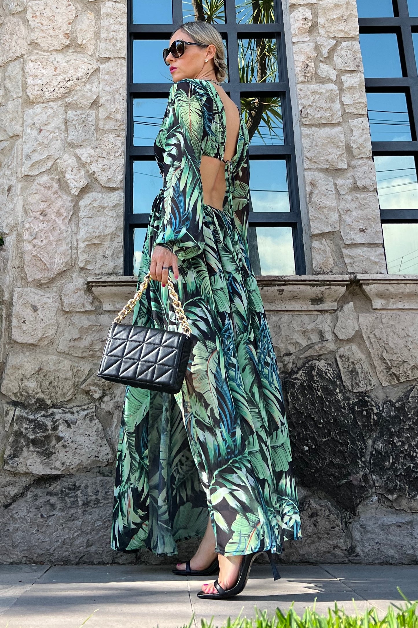 Load image into Gallery viewer, CUT OUT PRINTED DRESS

