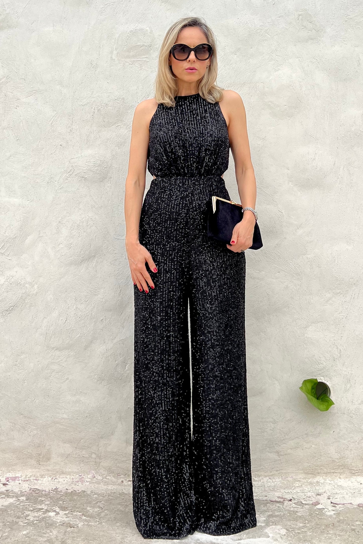 Load image into Gallery viewer, SEQUIN JUMPSUIT
