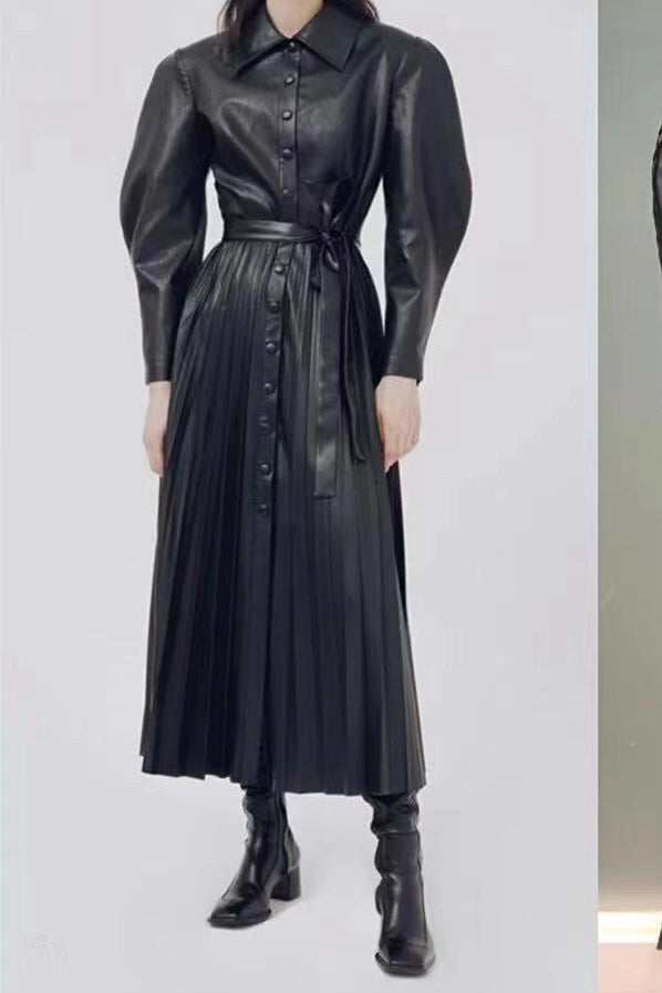 Load image into Gallery viewer, VINILEATHER DRESS

