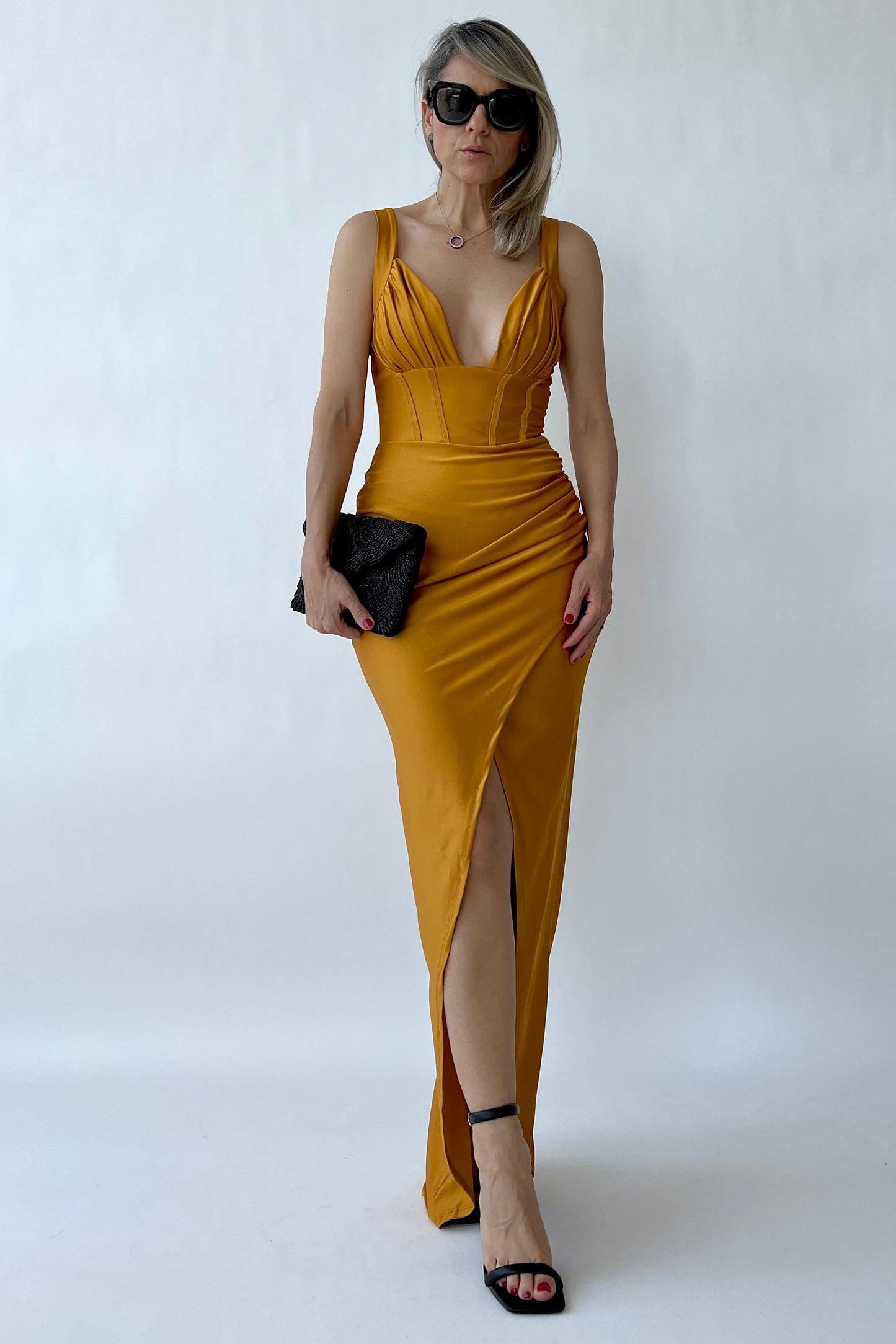 DRESS WITH BUSTIER DETAIL – Sthela & Co