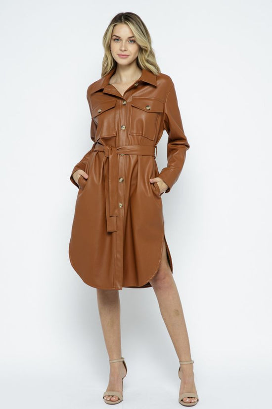 Load image into Gallery viewer, VINILEATHER DRESS
