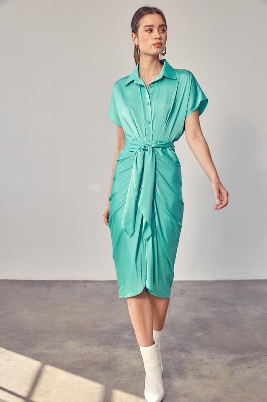 Load image into Gallery viewer, WAIST KNOT DRESS
